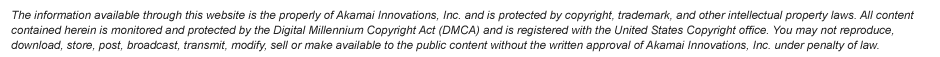 Akamai Innovations